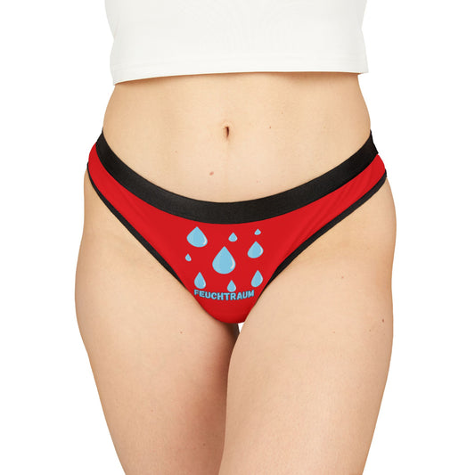 Damen Thong Unterwäsche Bequeme Atmungsaktive Slips Print