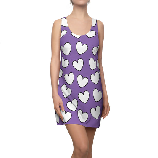 Racerback Kleid mit Herzmuster – Verspieltes Sommerkleid
