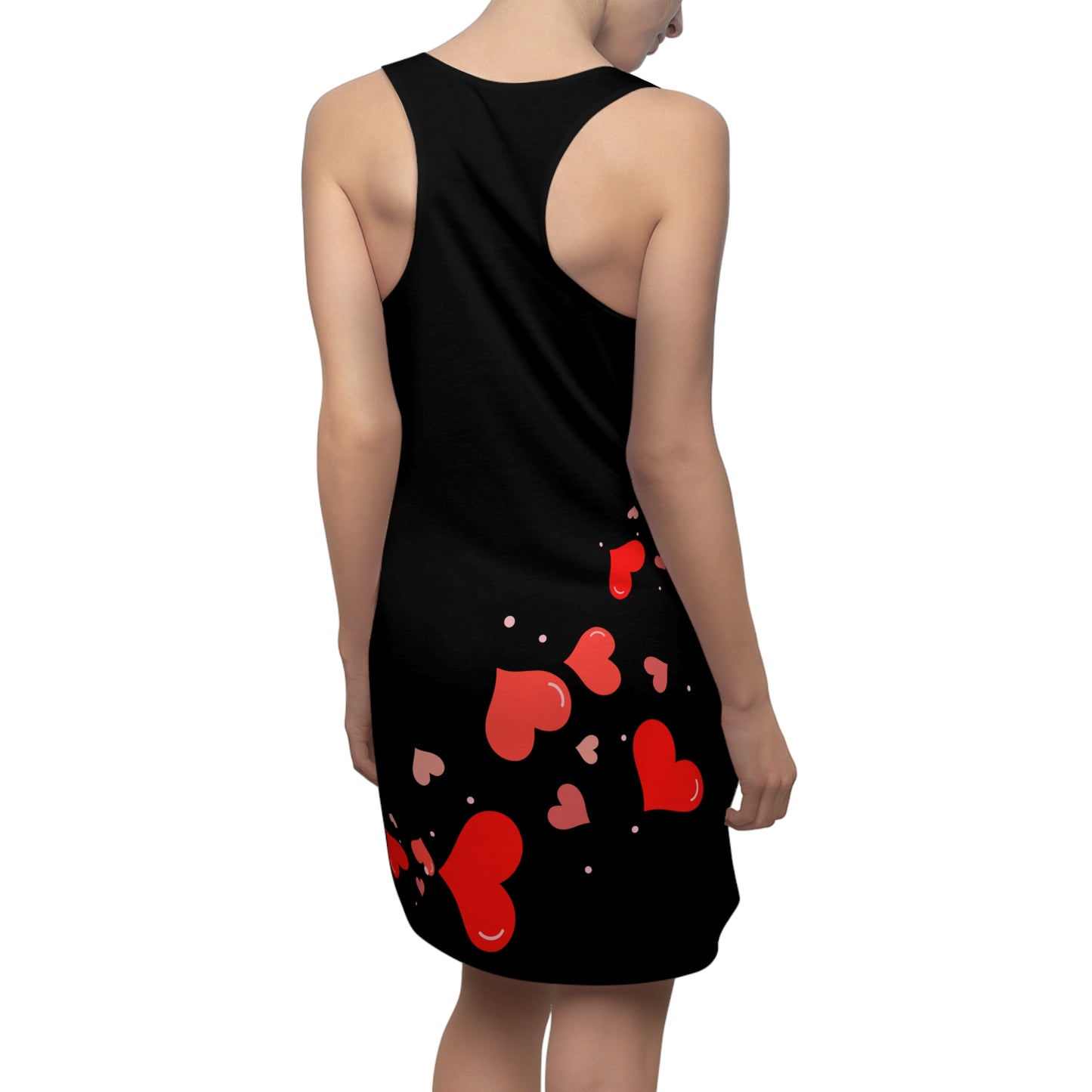 Herz Racerback Kleid – Elegantes Valentinstag Outfit