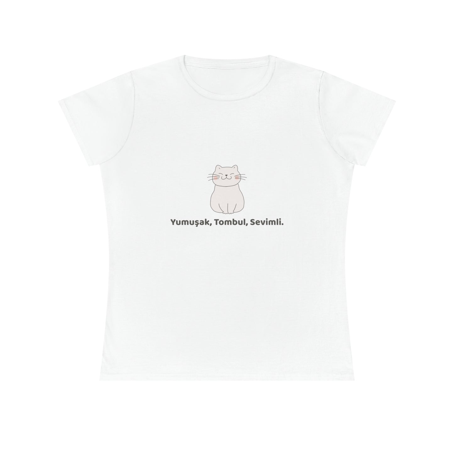 Damen T-Shirt Baumwolle – Katze Motiv, Leicht & Bequem, Casual Outfit