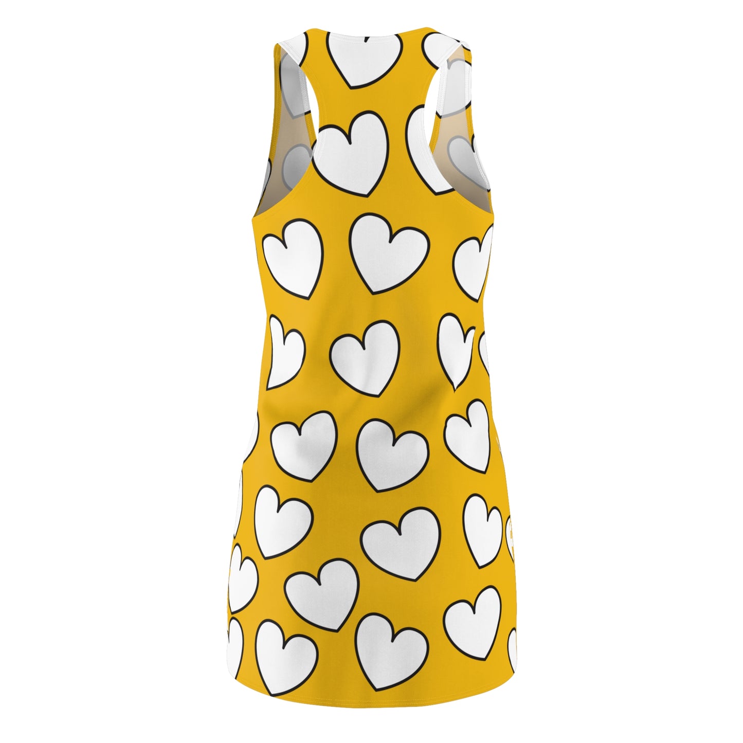 Racerback Kleid mit Herzmuster – Verspieltes Sommerkleid