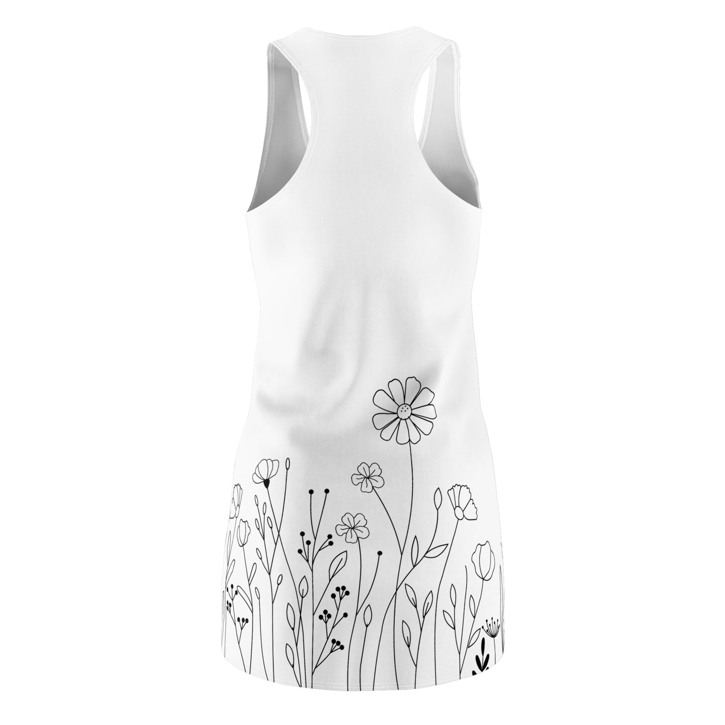 Blumen Racerback Kleid – Elegantes Sommerkleid