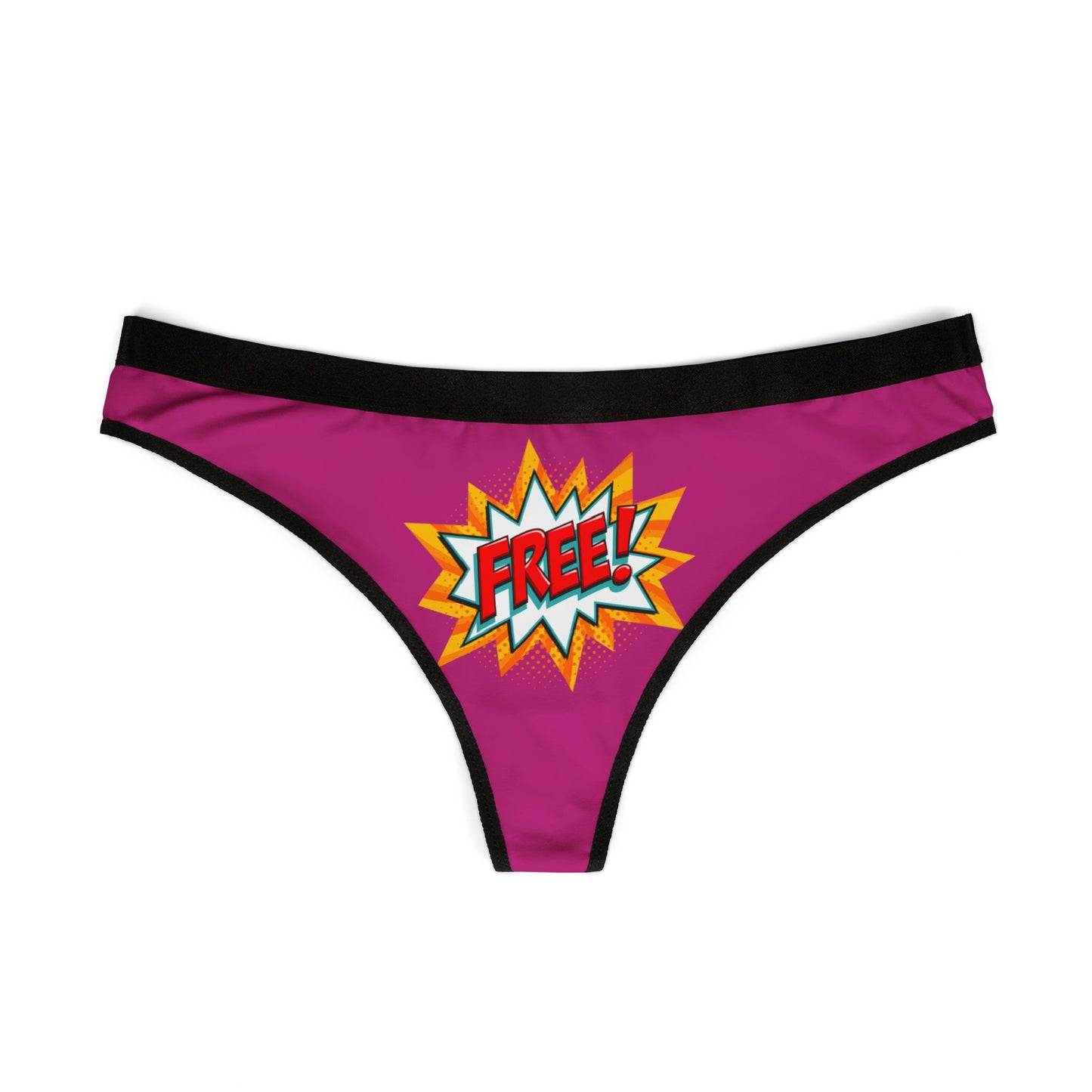 Damen Thong Unterwäsche Atmungsaktive Slips Bequem Free Print