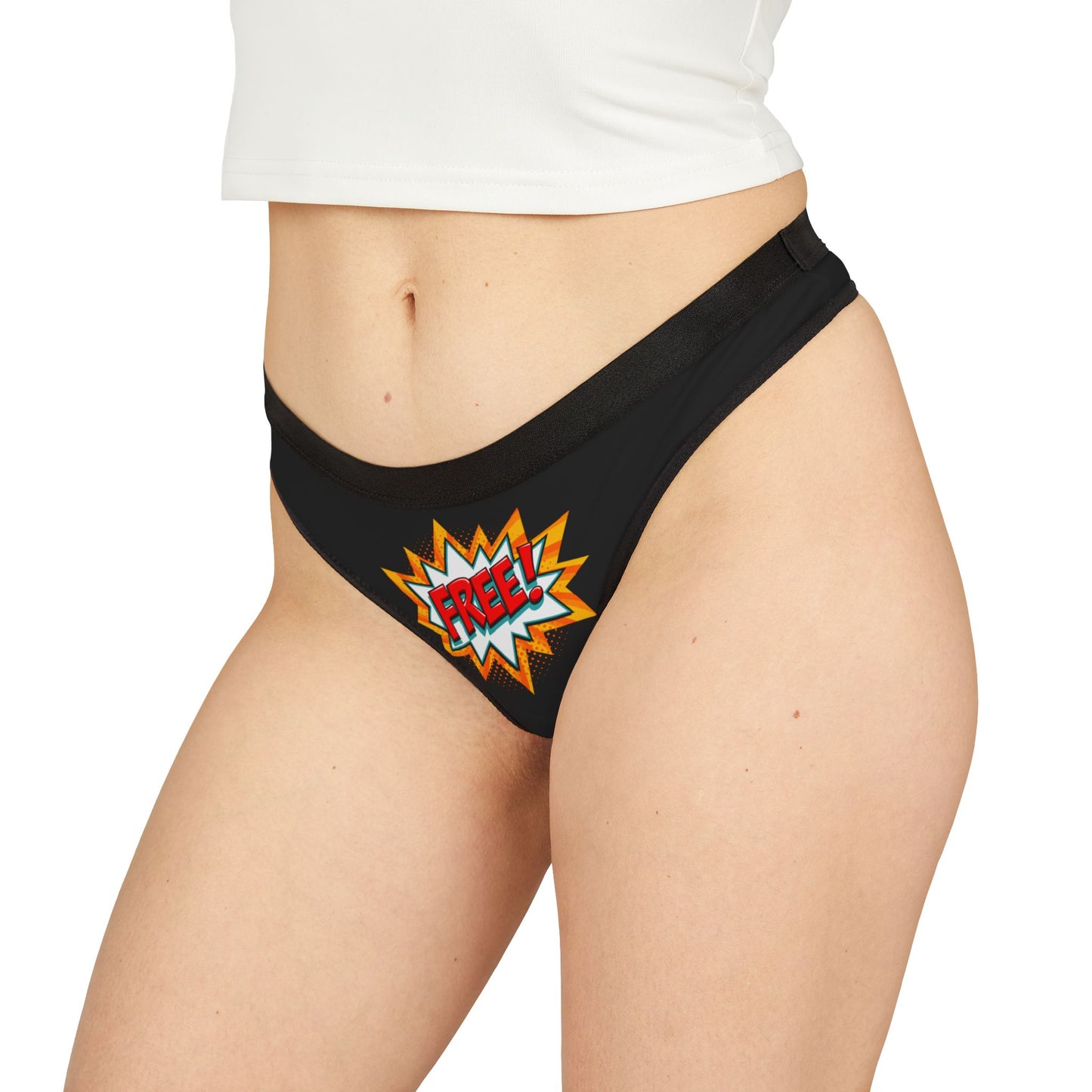 Damen Thong Unterwäsche Atmungsaktive Slips Bequem Free Print