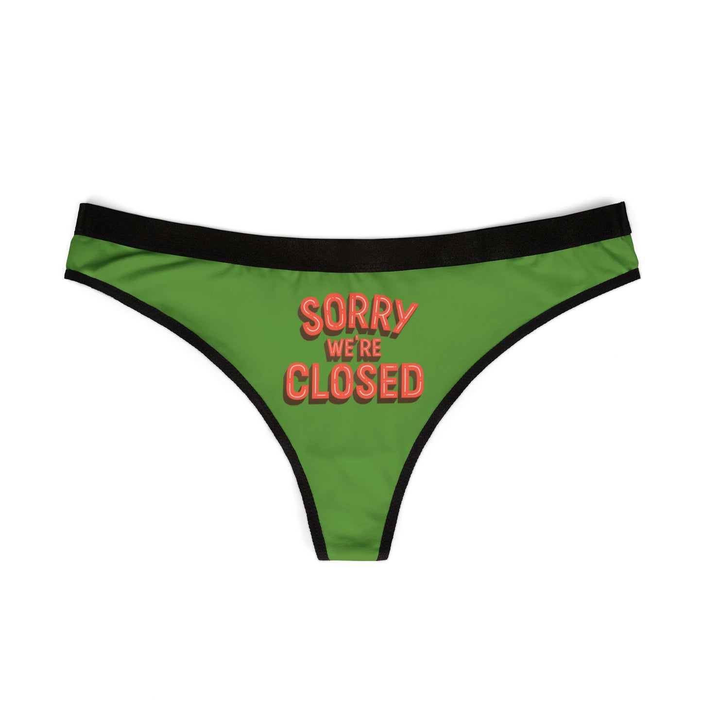 Damen Thong Unterwäsche Sorry Closed Lustige Slips MauserDesign