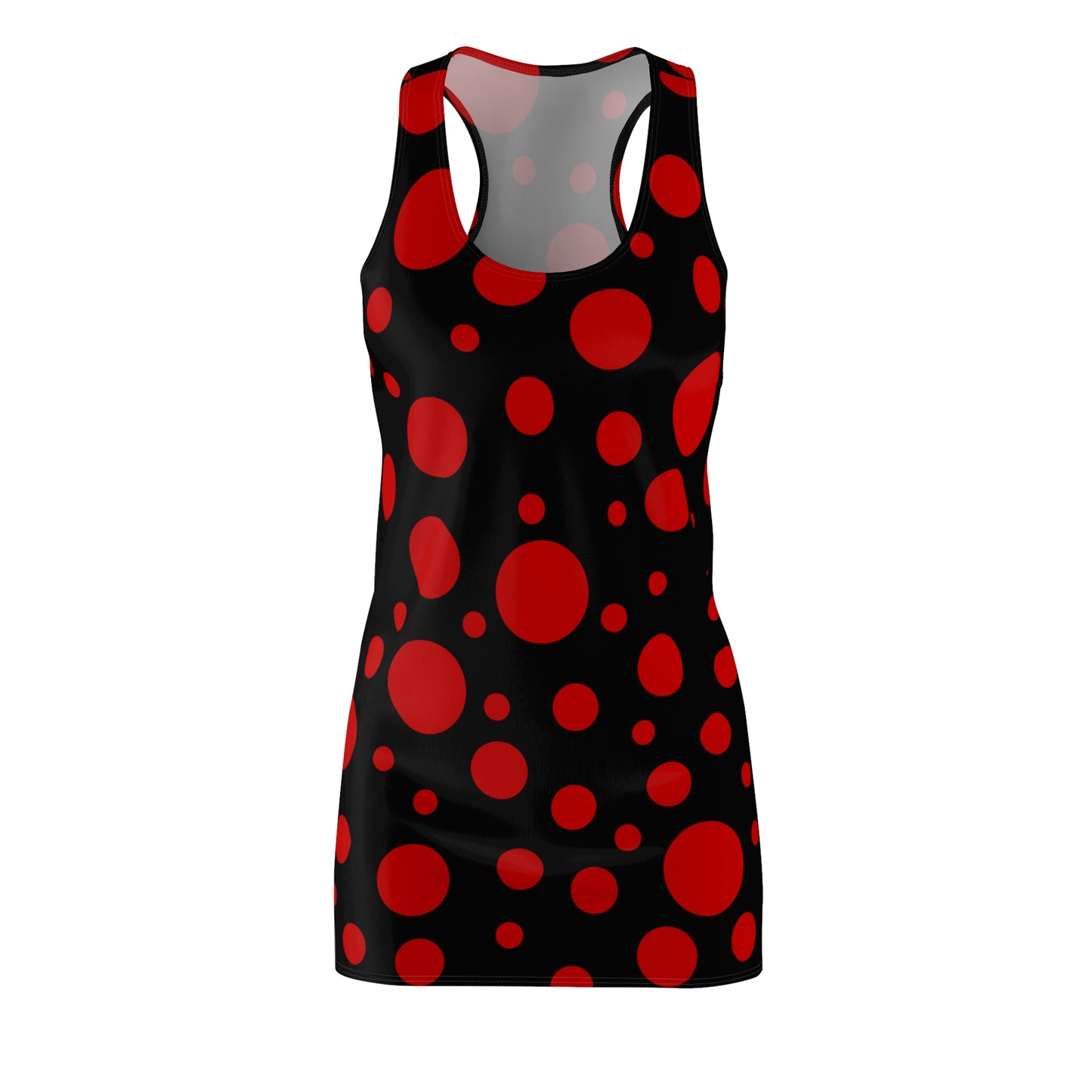 Rot Punkte Racerback Kleid – Kühn & Trendig