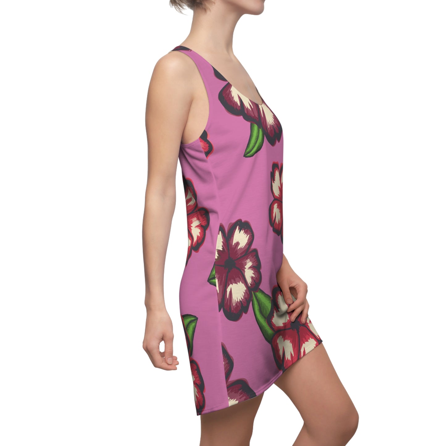 Rosanes Hibiskus Racerback Kleid – Stylishes Sommerkleid
