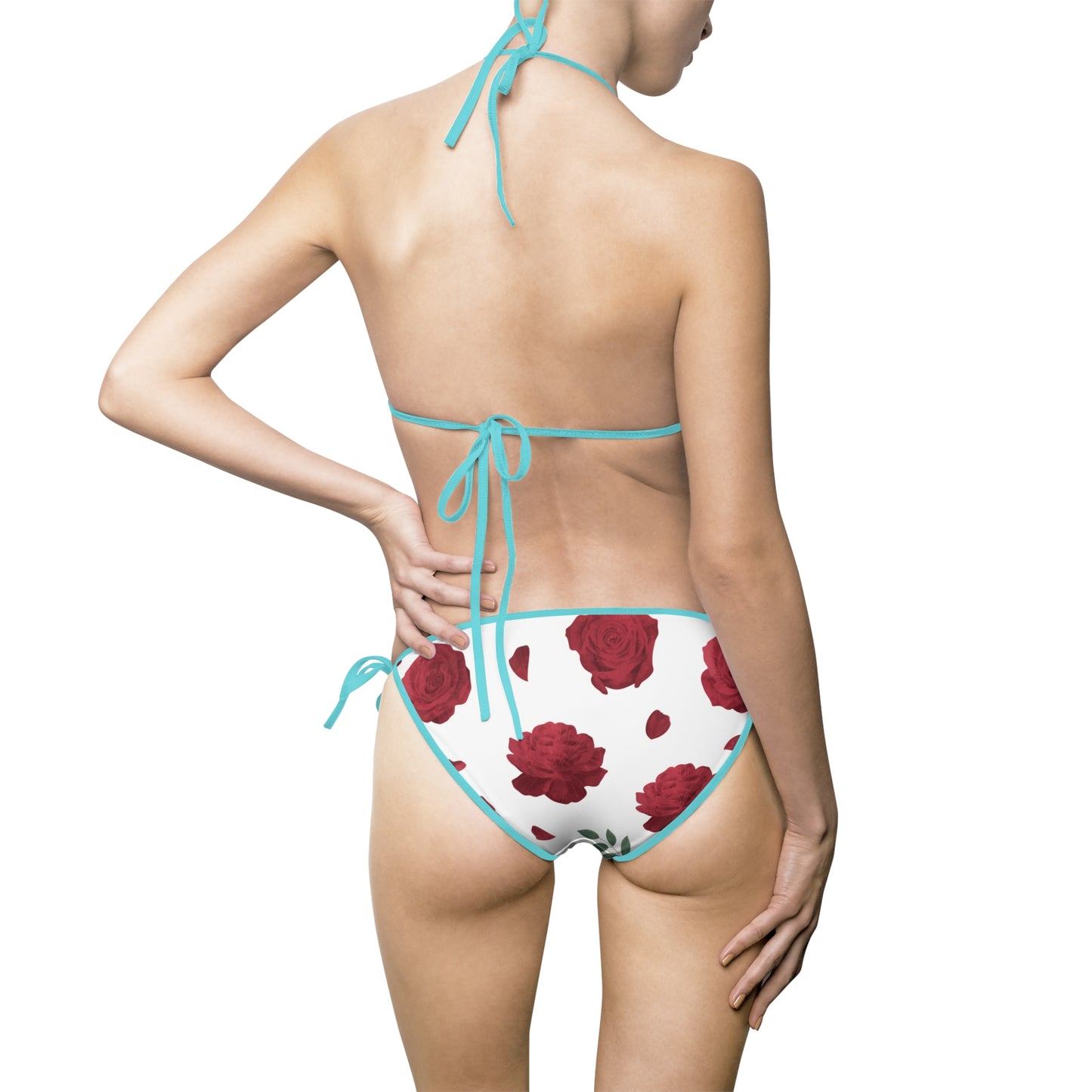 Damen Bikini Floral Print Zweiteiler Push Up Strand Pool