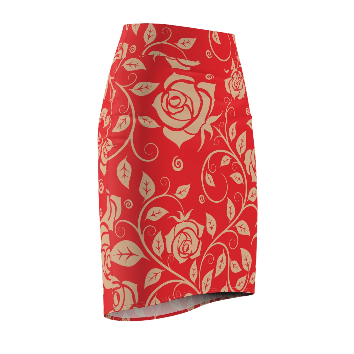 Damen Rock Floral Bleistift Elegant Business Event