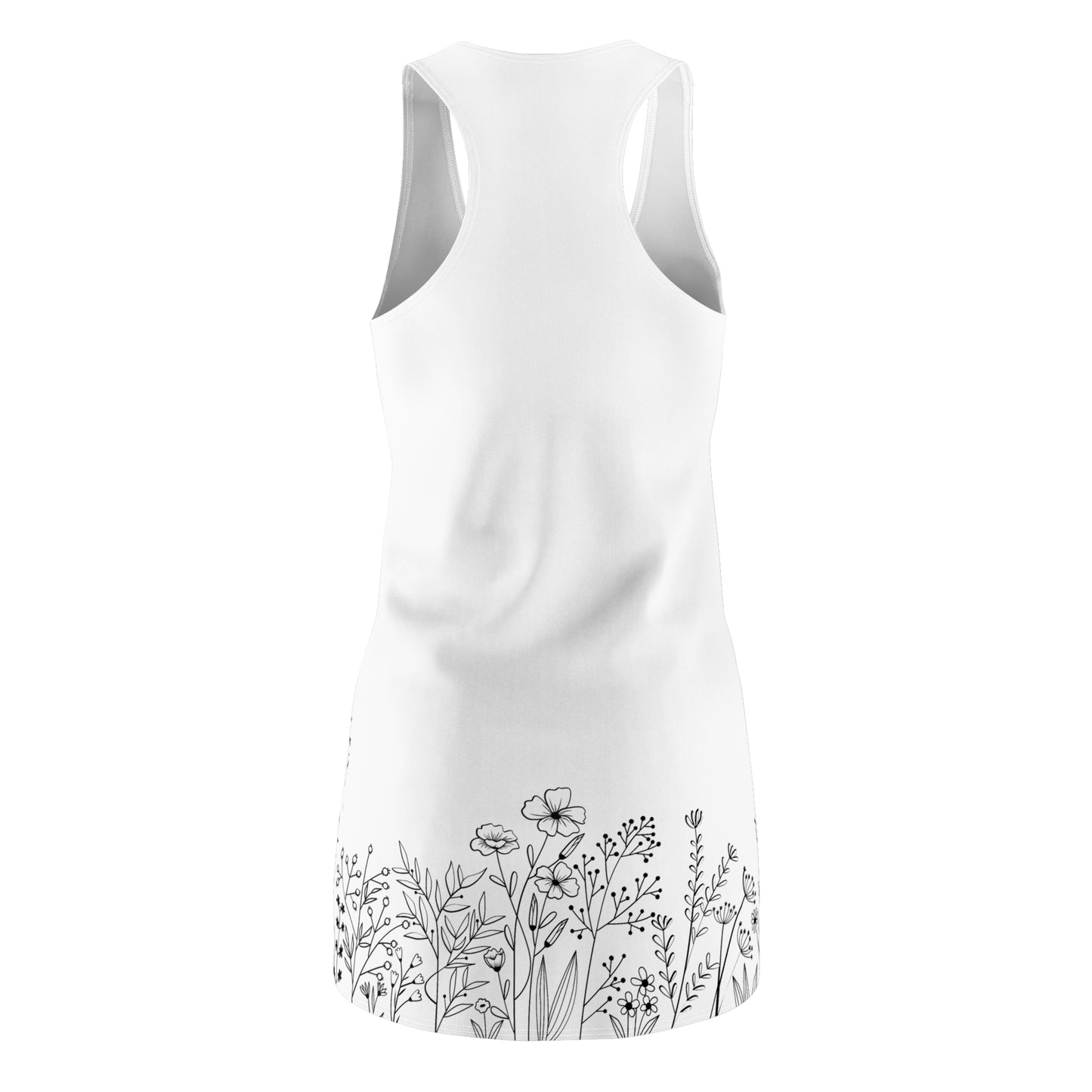 Blumen Racerback Kleid – Bequemes Sommerkleid
