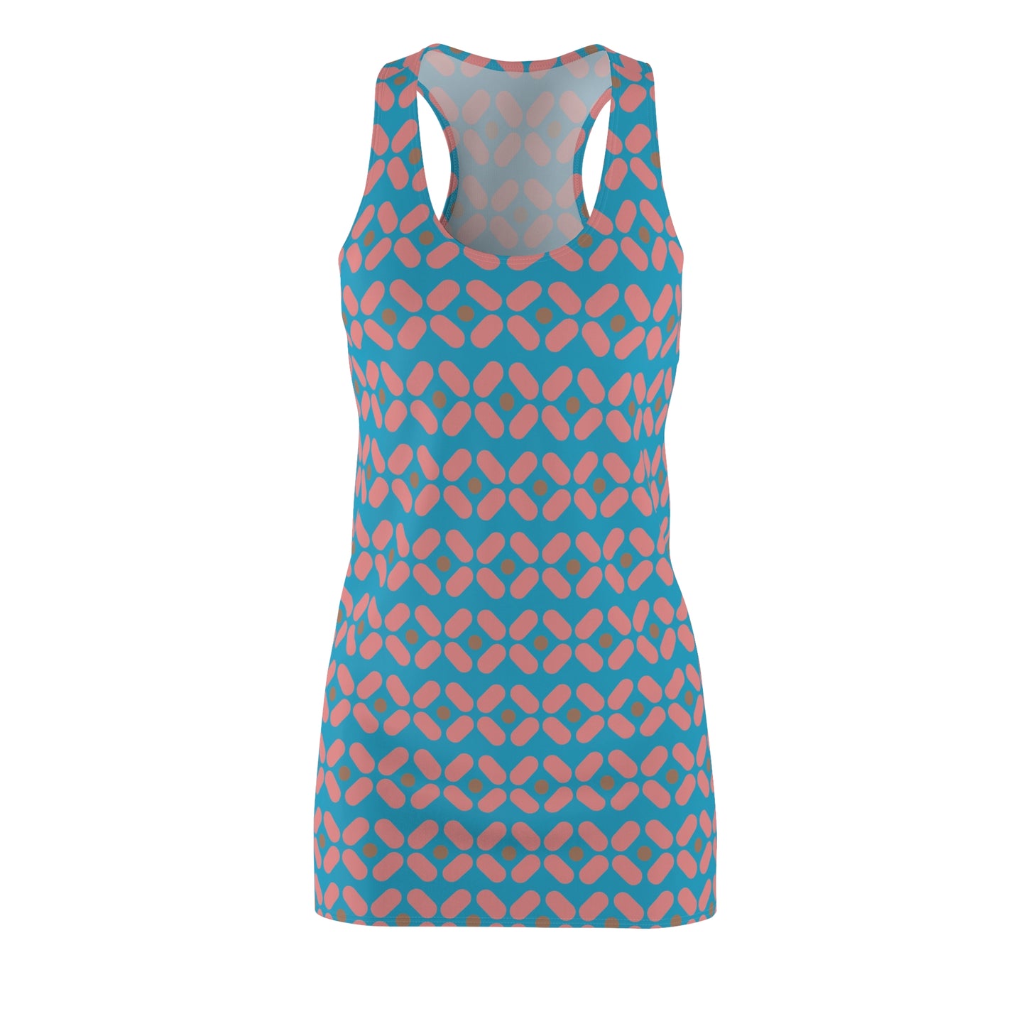 Türkis Rosé Racerback Kleid – Chic Sommerkleid