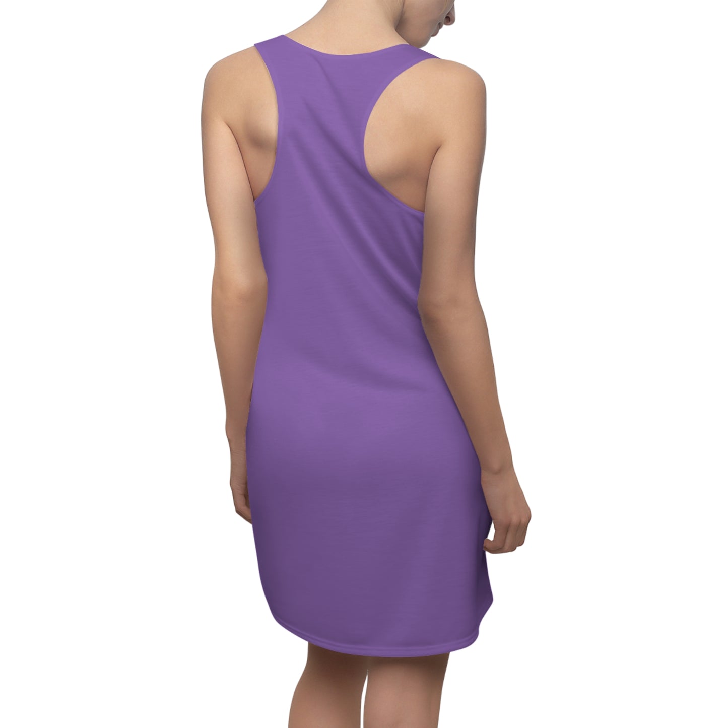 Racerback Damenkleid Sommer – „Amazing“ Statement, modern & lässig lila
