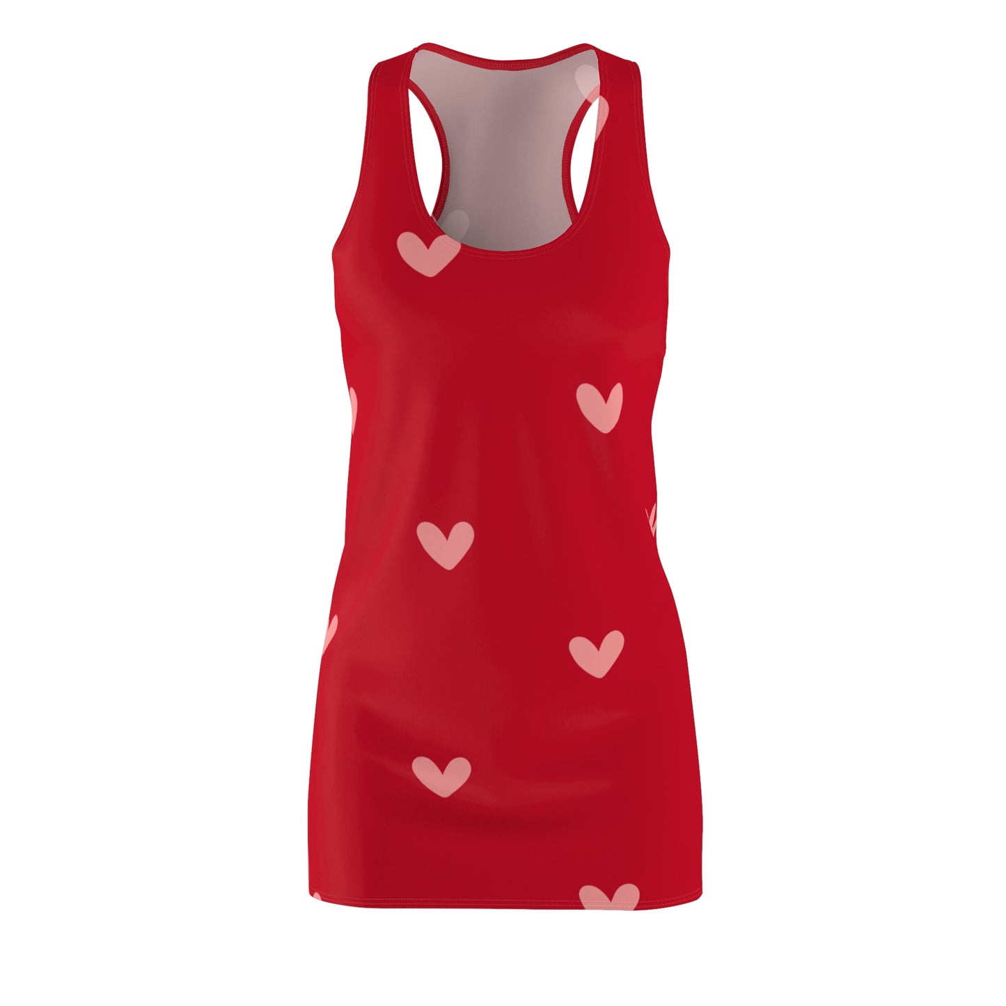 Racerback Kleid mit zartem Herzmuster – Sommerkleid für Damen Cute
