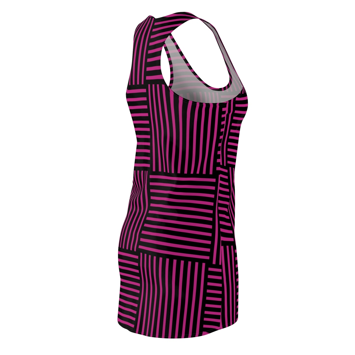 Streifen Racerback Kleid – Modernes Sommerkleid
