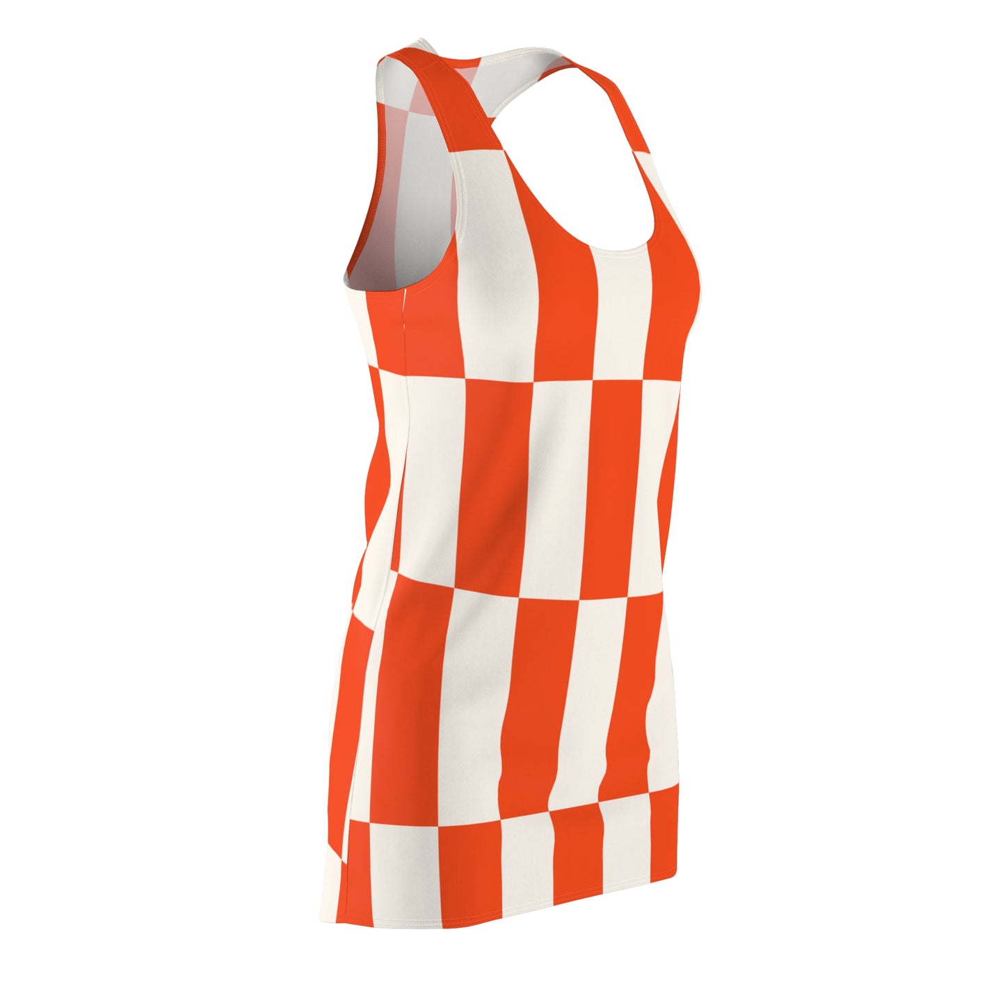 Checkerboard Racerback Kleid – Trendy Sommerkleid
