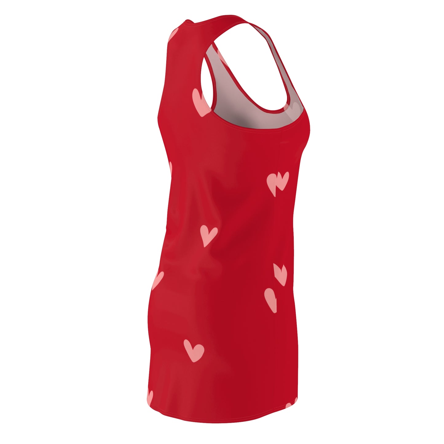 Racerback Kleid mit zartem Herzmuster – Sommerkleid für Damen Cute