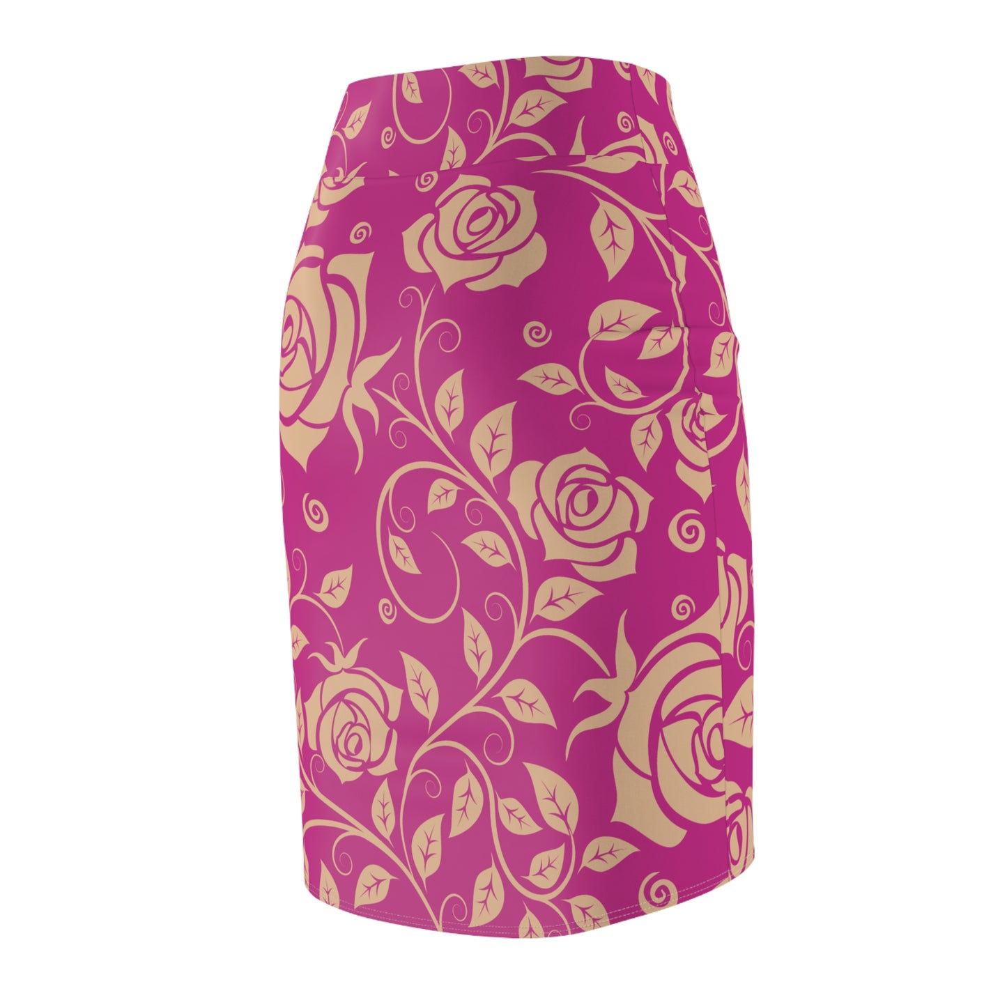 Damen Rock Floral Bleistift Elegant Business Event