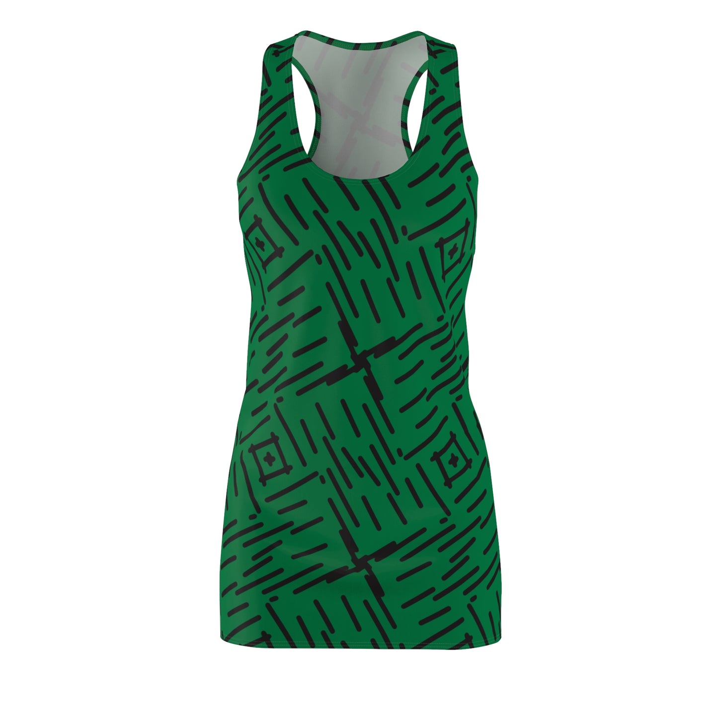 Abstrakt Racerback Kleid – Stylisches Sommerkleid
