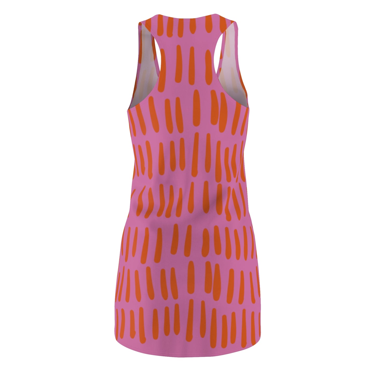 Rosa Orange Boho Racerback Kleid – Modernes Sommerkleid