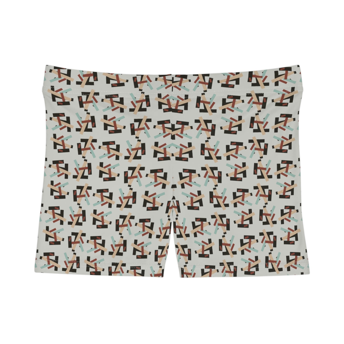 Damen Shorts Geometrisches Muster Sport Yoga Freizeit Activewear