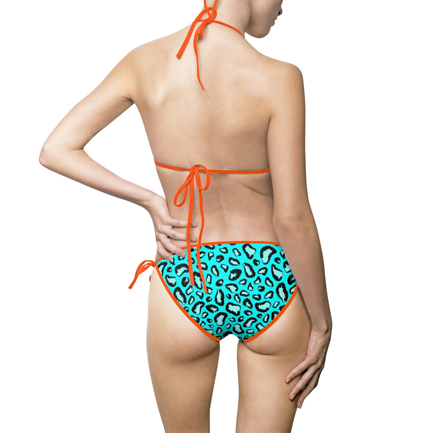 Damen Bikini Tropen Print Zweiteiler Strand Pool Sommer