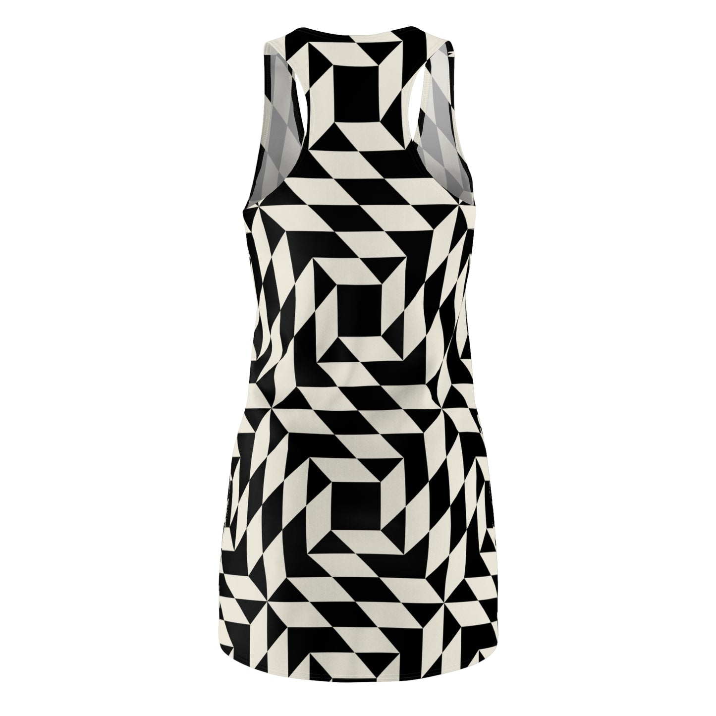 Racerback Kleid Damen – Sommerkleid mit geometrischem Muster
