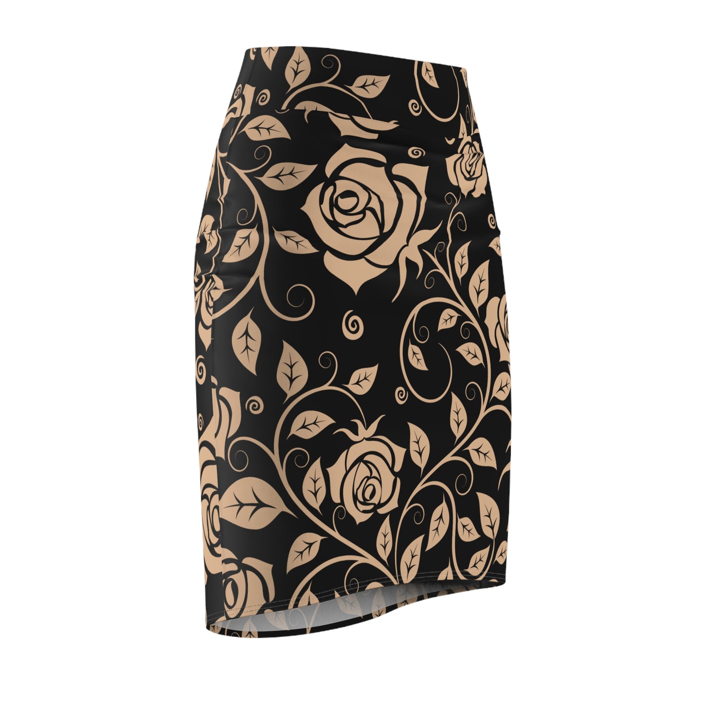 Damen Rock Floral Bleistift Elegant Business Event