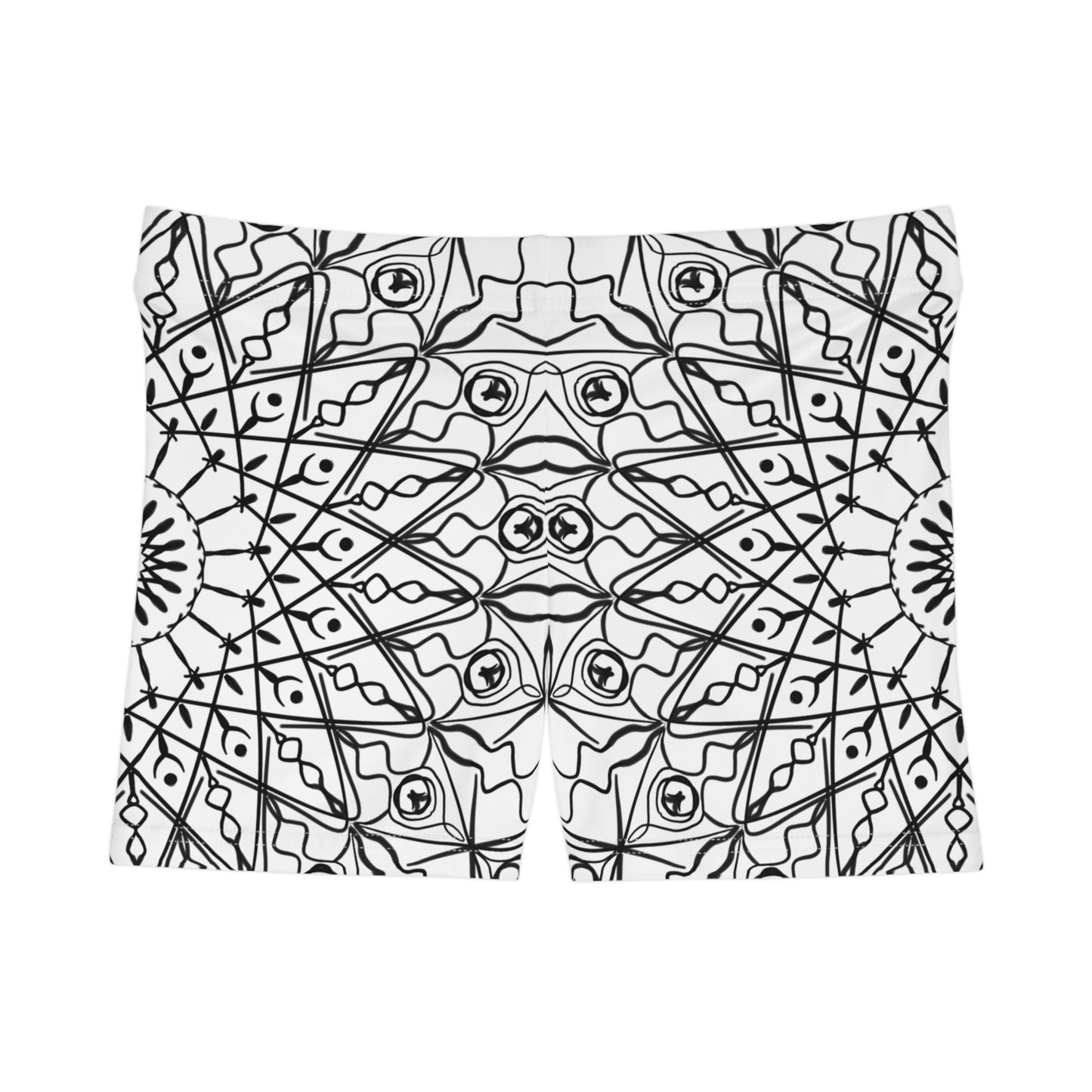 Damen Shorts Mandala Muster Stilvoll Sommer Freizeit Activewear