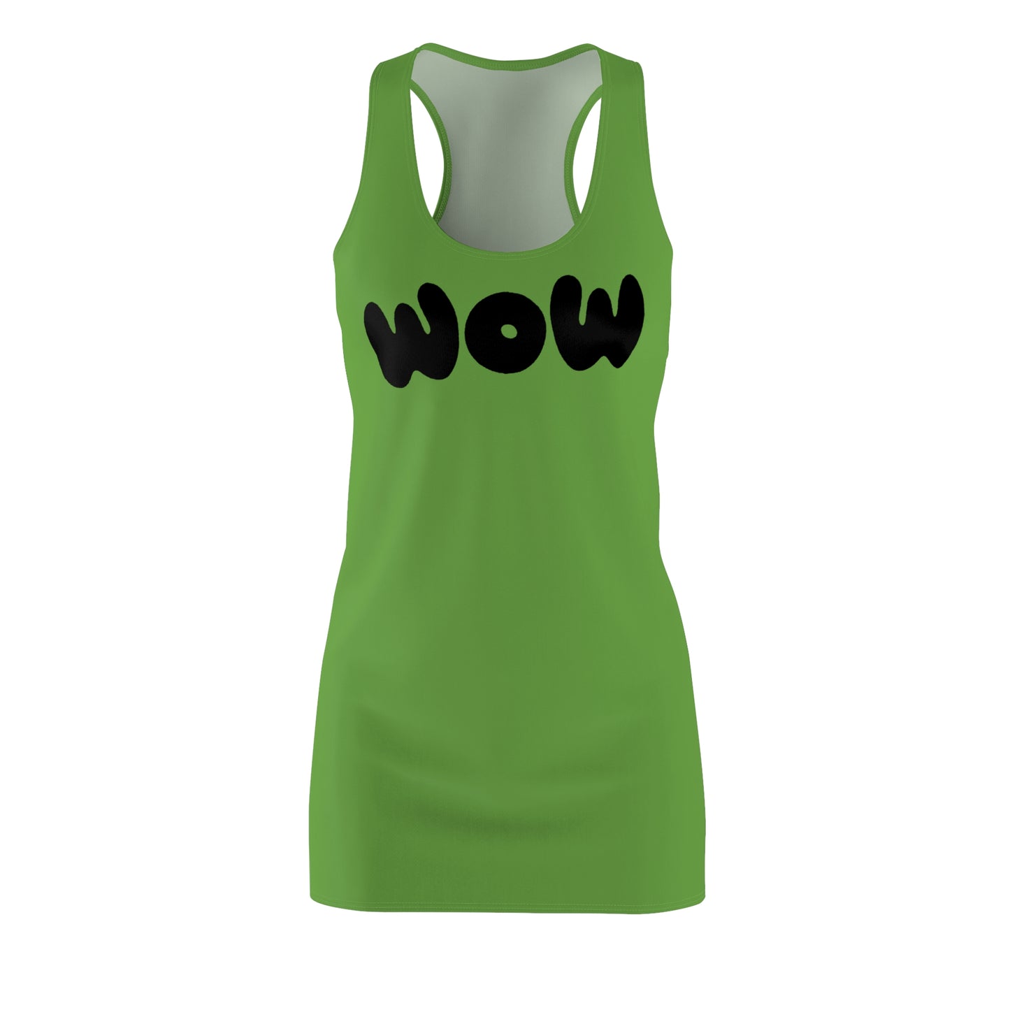 WOW Racerback Kleid – grünes Trendkleid