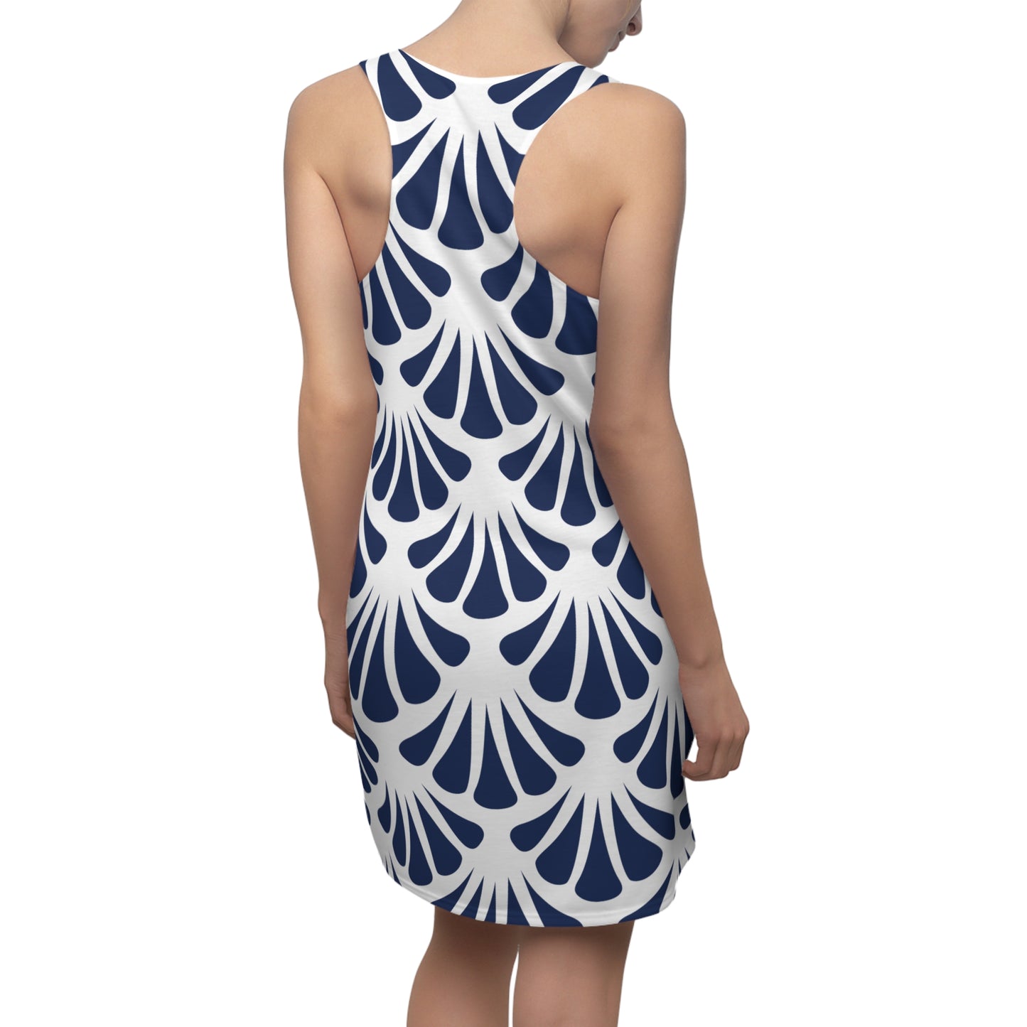 Damen Kleid Nautik Racerback Sommer Strand Casual
