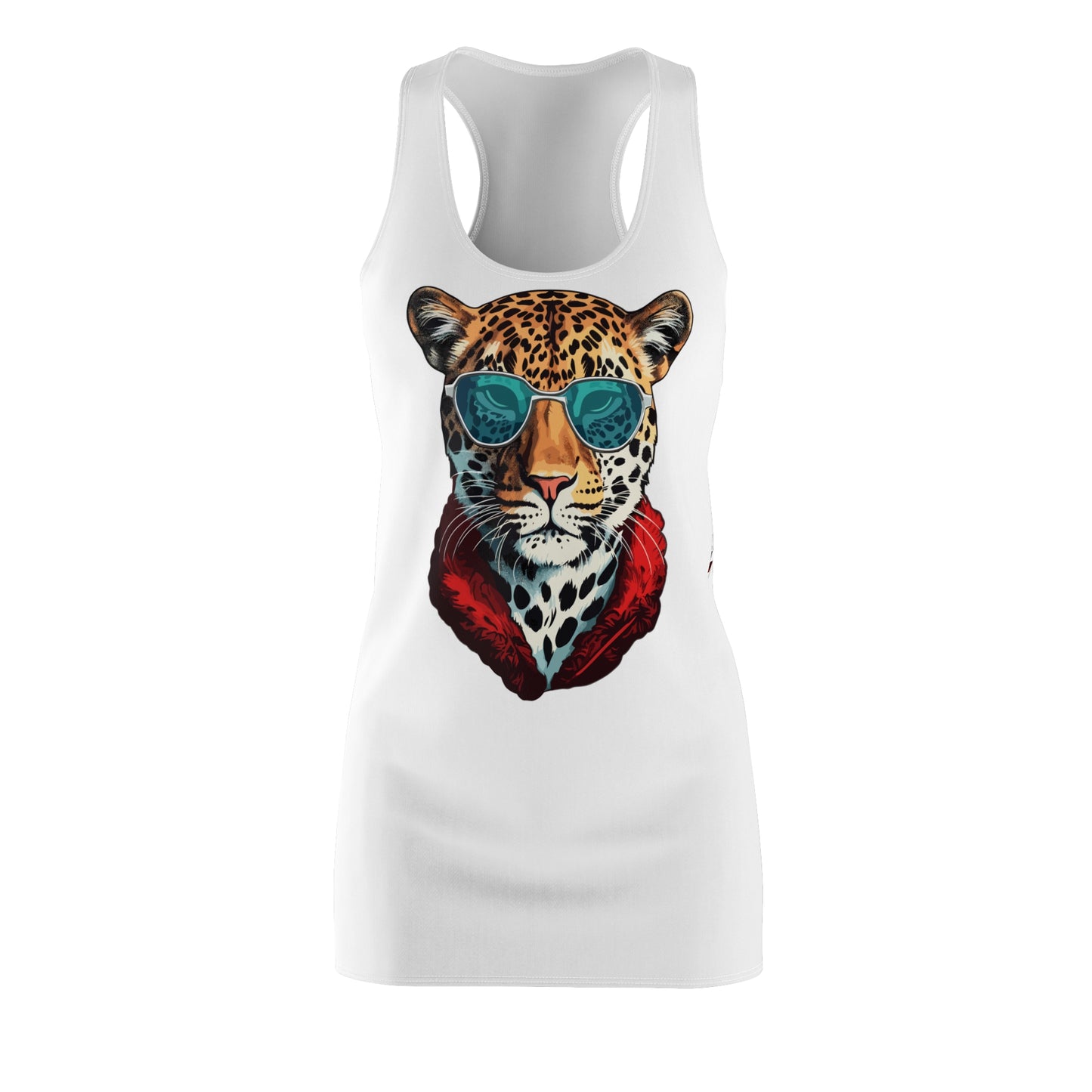 Leopard Sonnenbrille Racerback Kleid – Cooles Sommerkleid