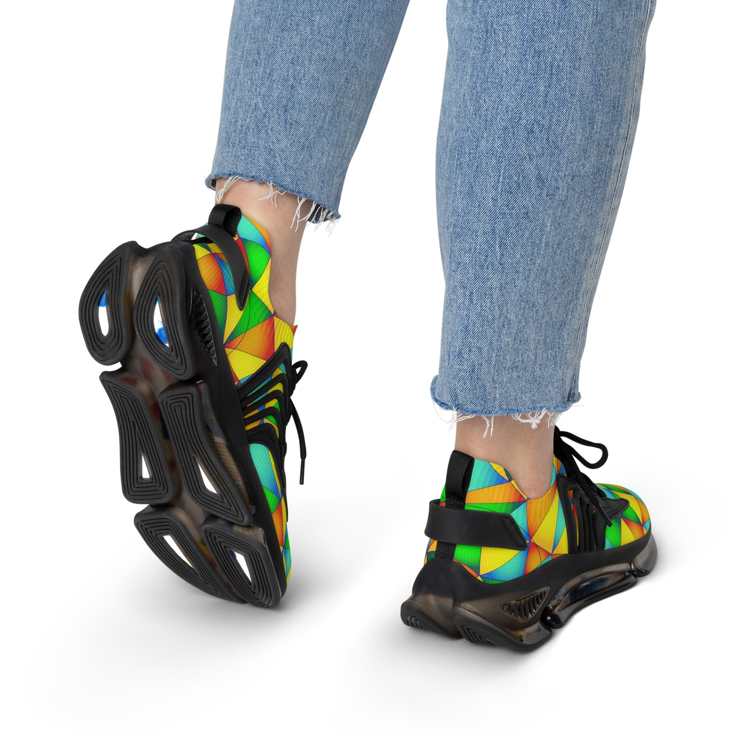 Bunte Damen Sneaker Atmungsaktiv Bequeme Schuhe