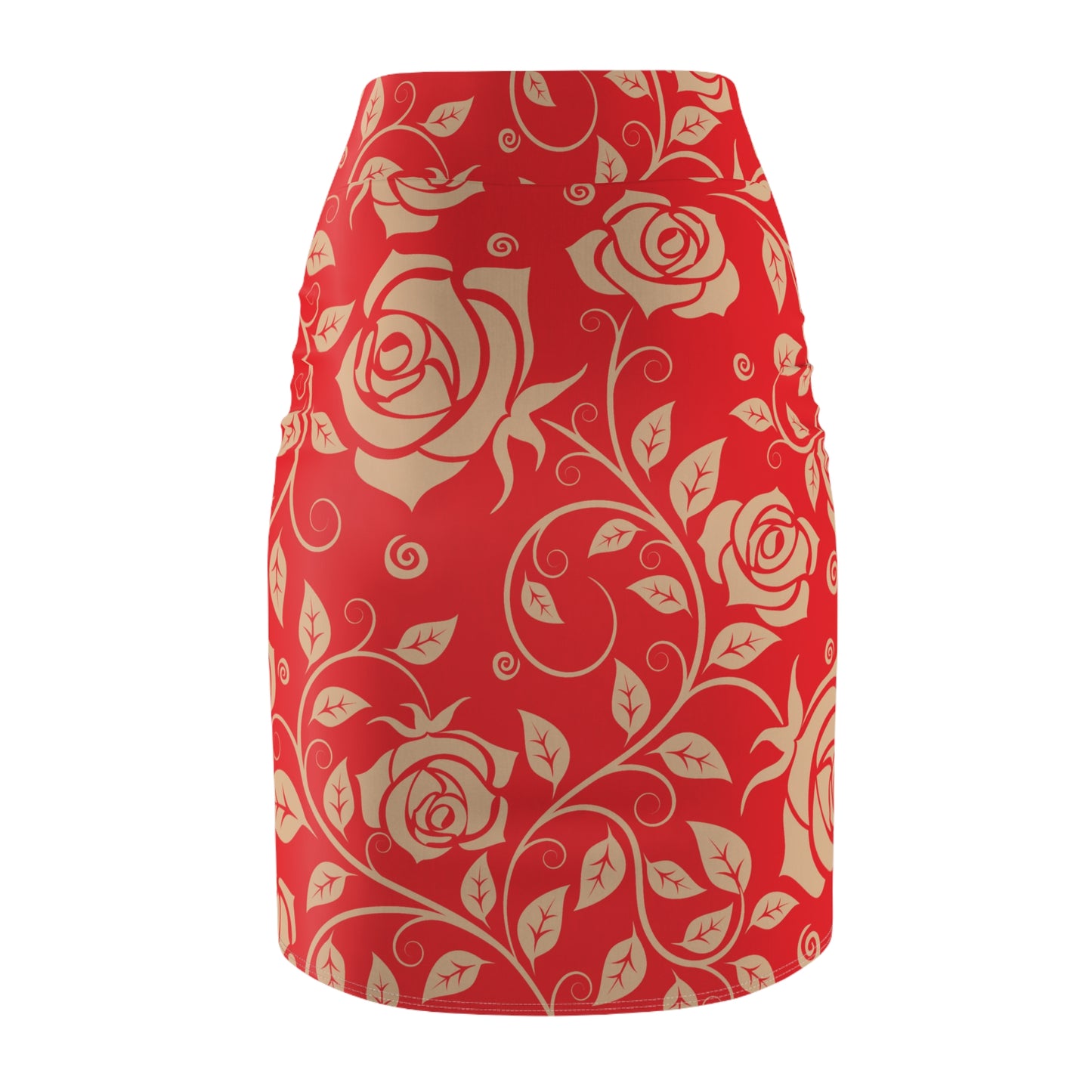 Damen Rock Floral Bleistift Elegant Business Event