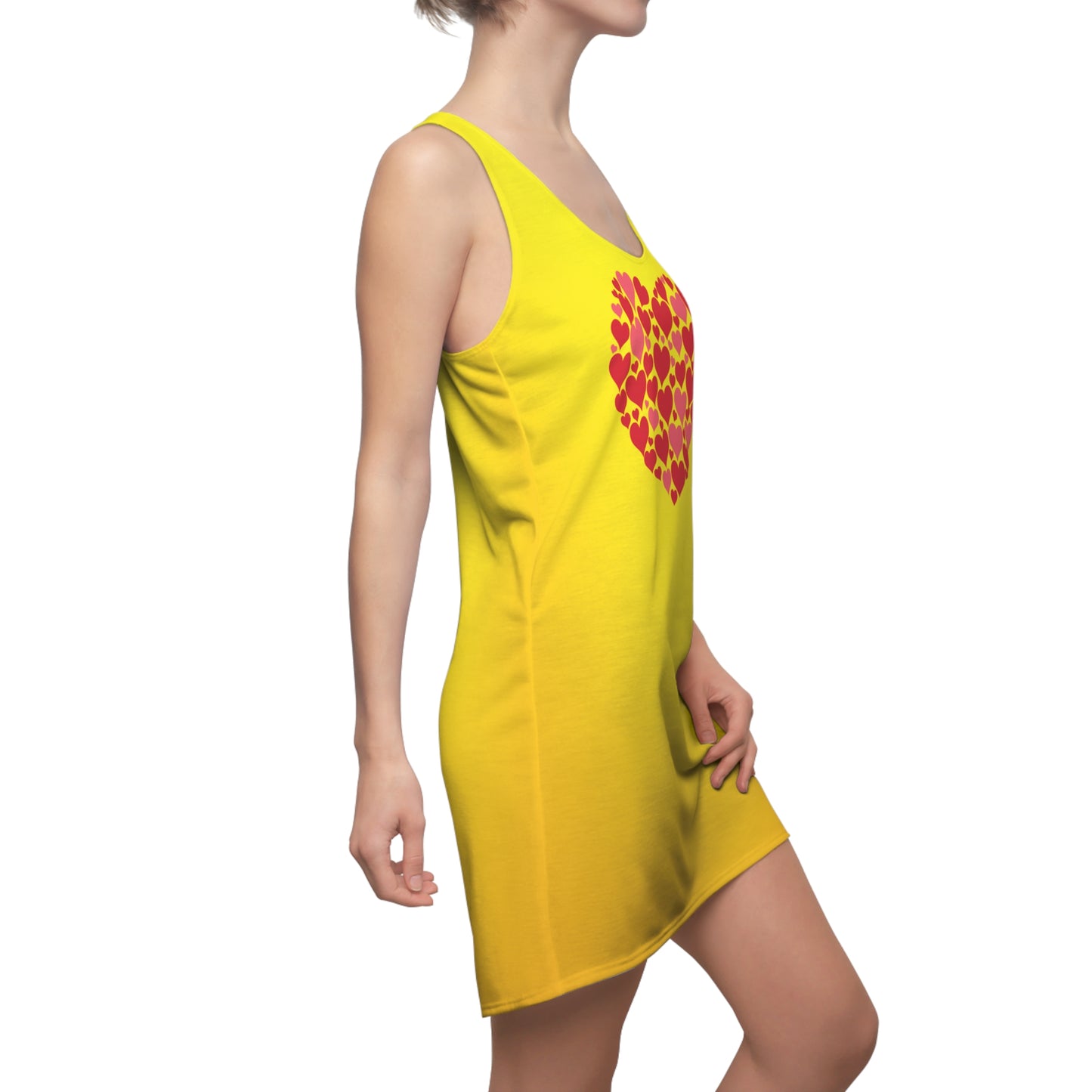 Herz Racerback Kleid – Lässiges Sommerkleid