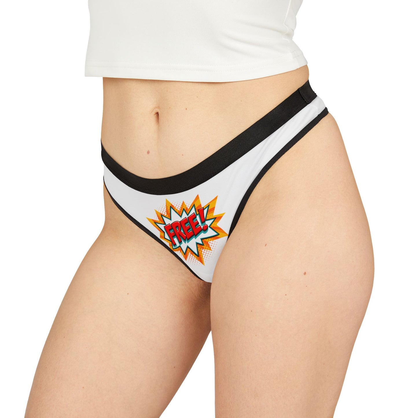 Damen Thong Unterwäsche Atmungsaktive Slips Bequem Free Print