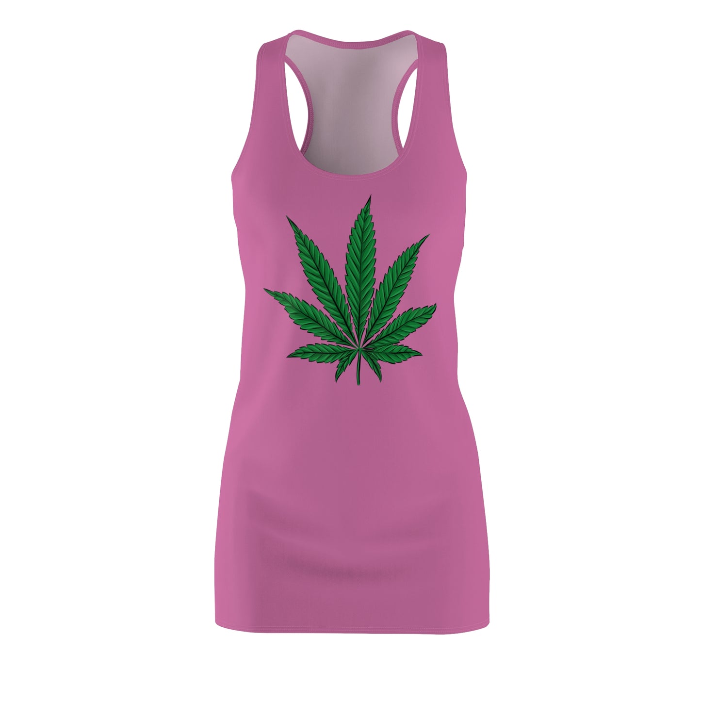 Cannabis Leaf Racerback Kleid – Trendiges Festival Outfit