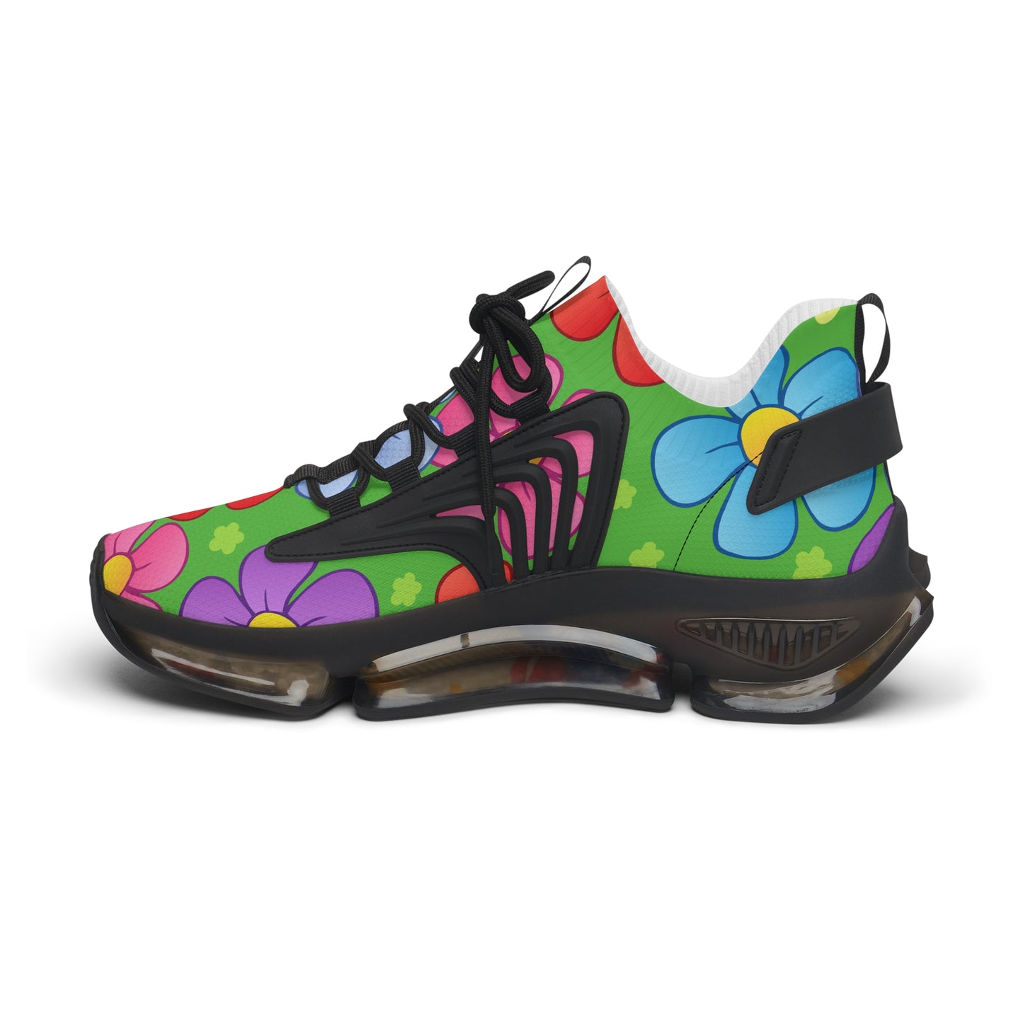 Bunte Damen Sneaker mit Blumenmuster – Stylische Sportschuhe