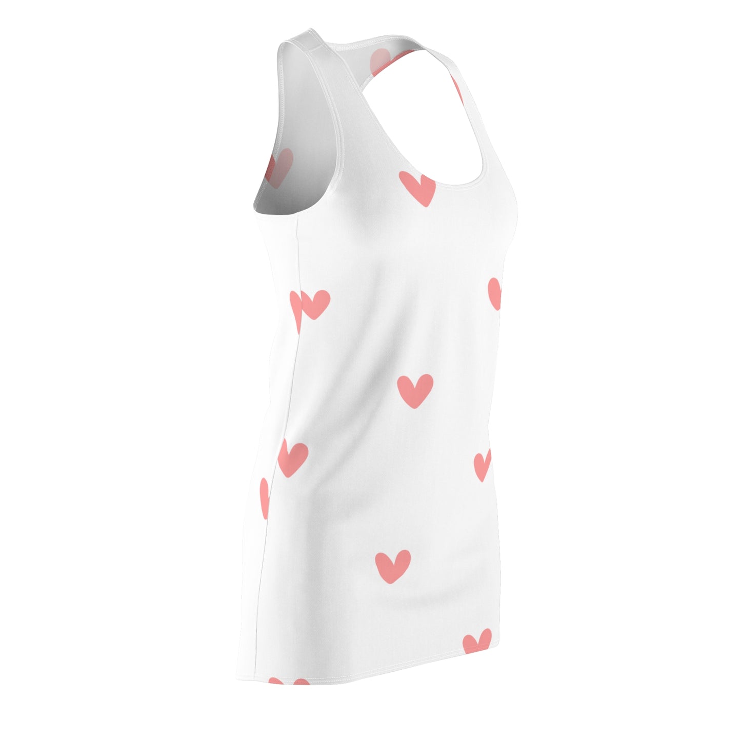 Racerback Kleid mit zartem Herzmuster – Sommerkleid für Damen Cute