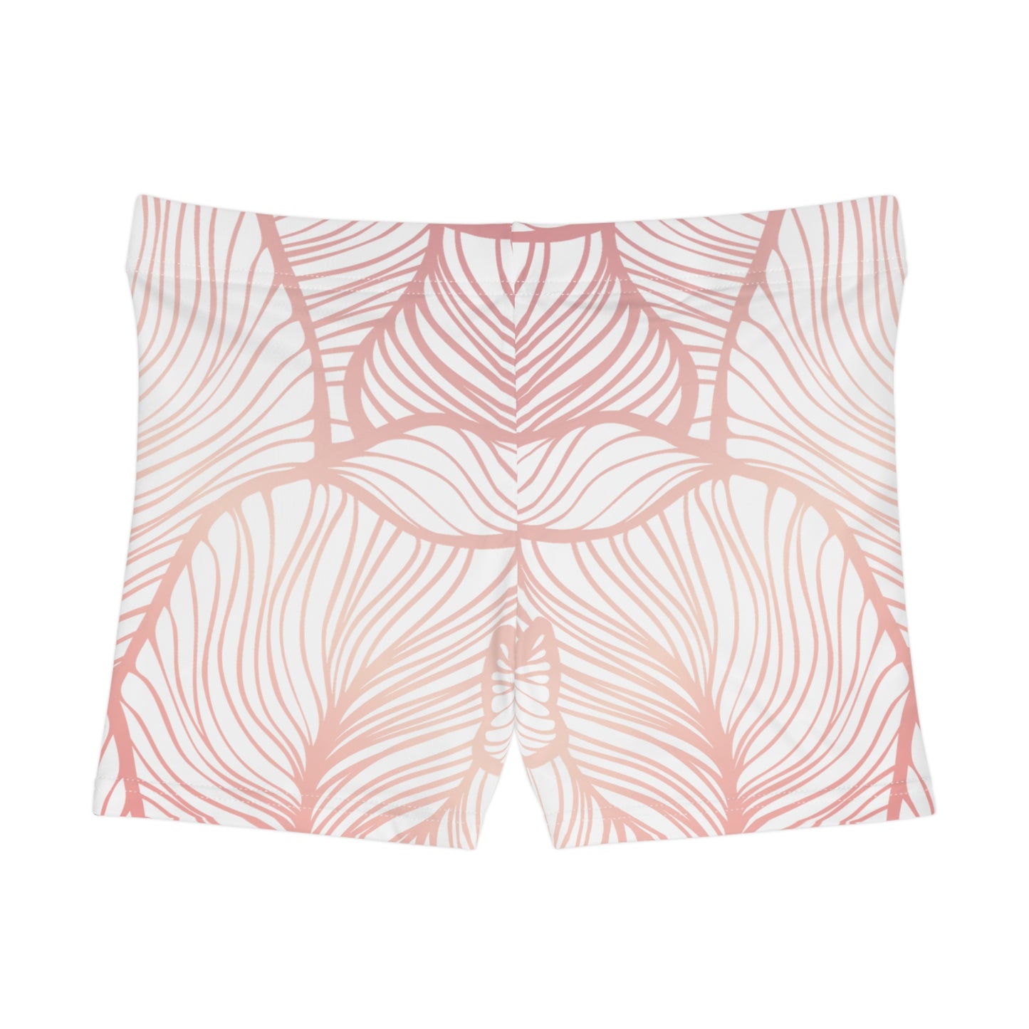 Damen Shorts Tropisches Blatt Print Strand Sport Freizeit