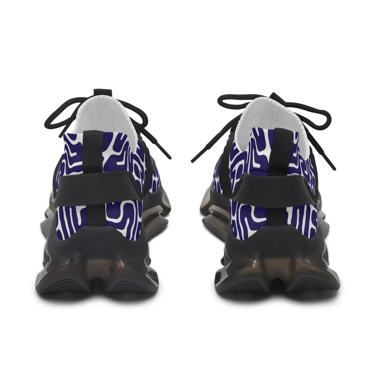 Damen Sneaker Blau Weiß Modern Design Atmungsaktiv