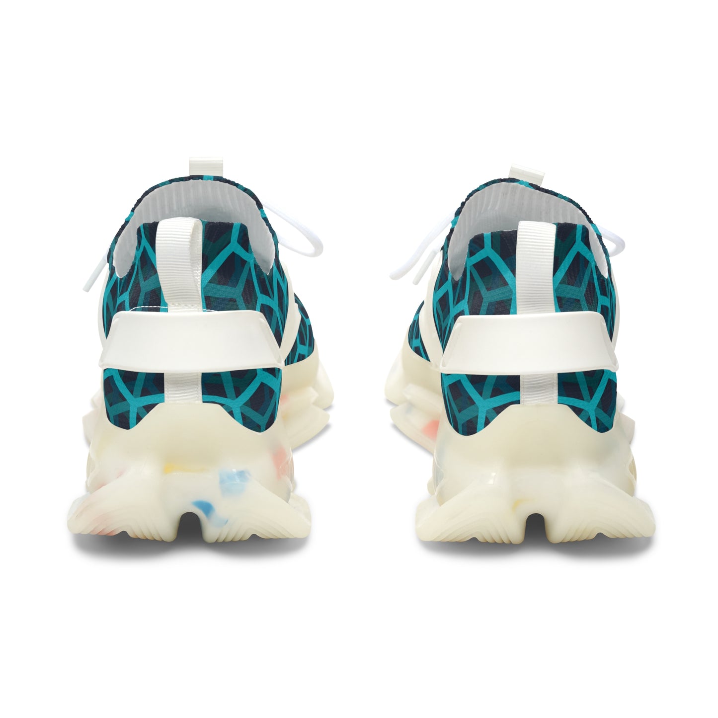 MauserDesign Damen Sneaker Blau Mesh Atmungsaktiv Bequeme Schuhe