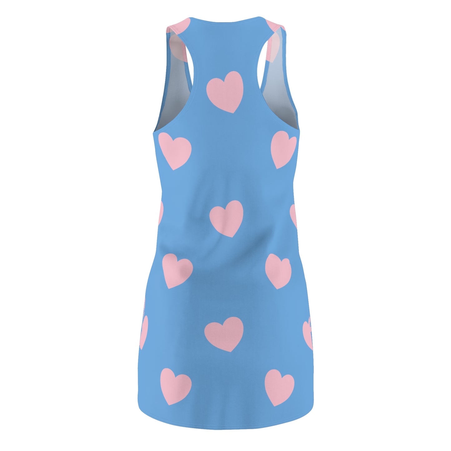 Rosa Herz Racerback Kleid – Romantisches Sommerkleid