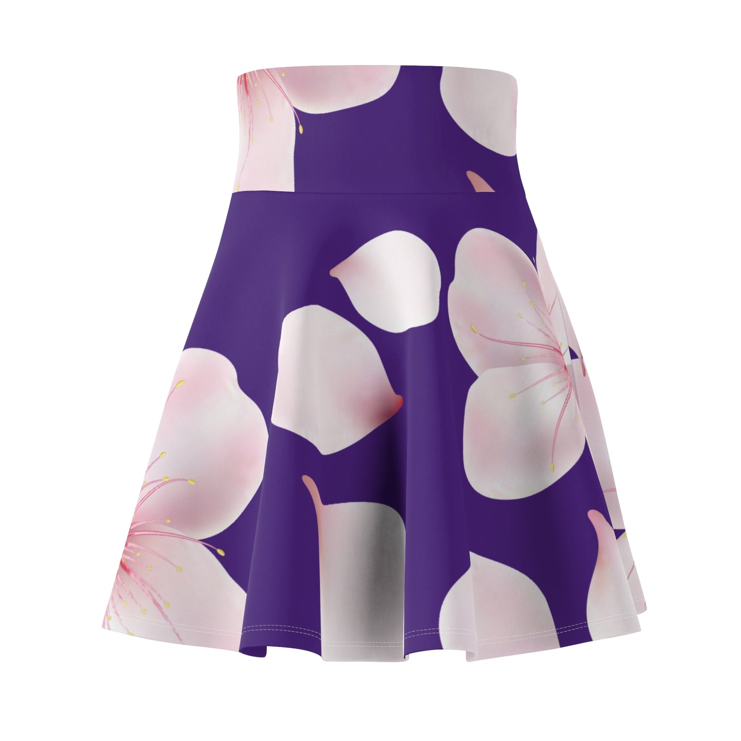 Lilaner Damen Rock Blütenmuster Skater Elegant Sommer Casual