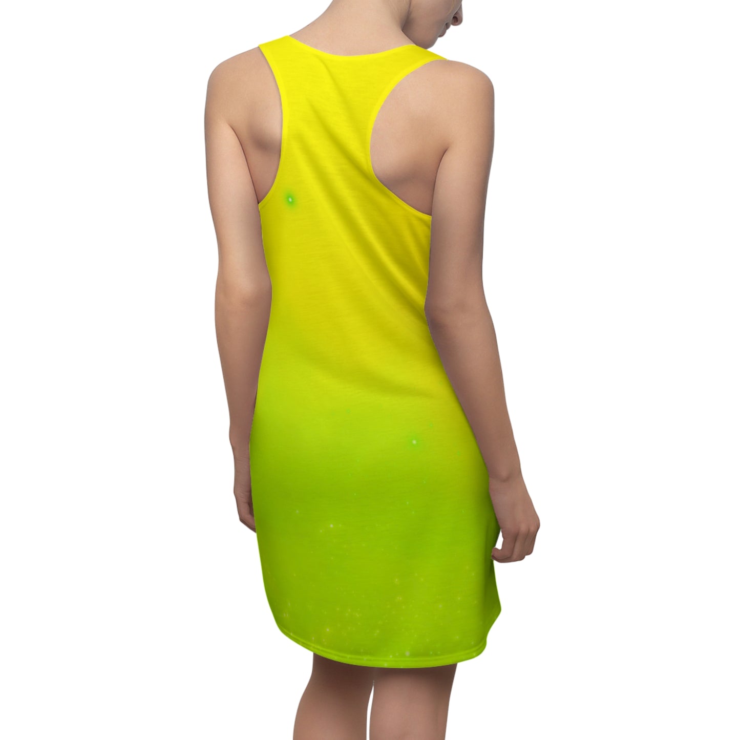 Racerback Kleid mit sanftem Grün-Farbverlauf – schlicht & modern