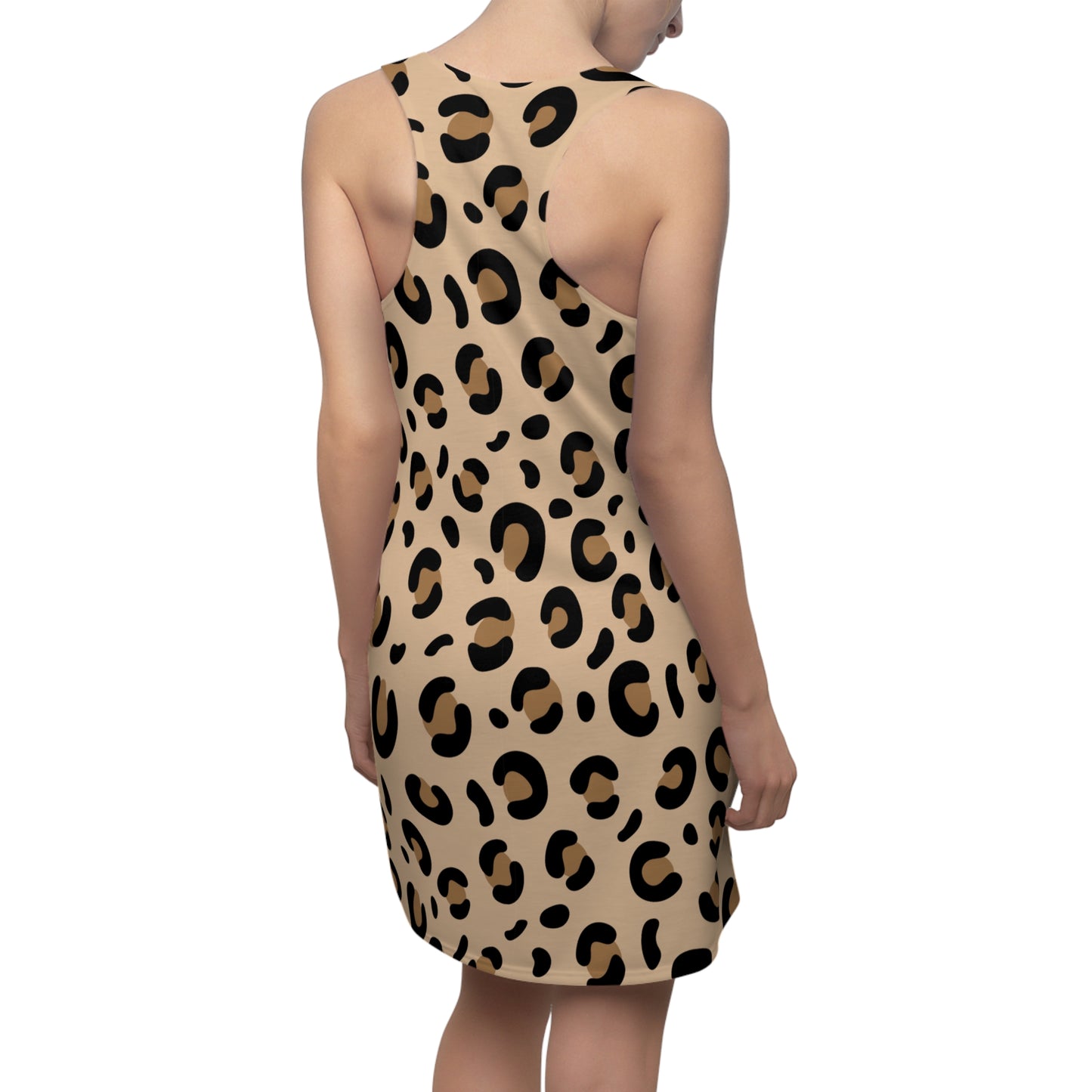 Leoparden Print Racerback Kleid – Trendige Animal Print Damenmode