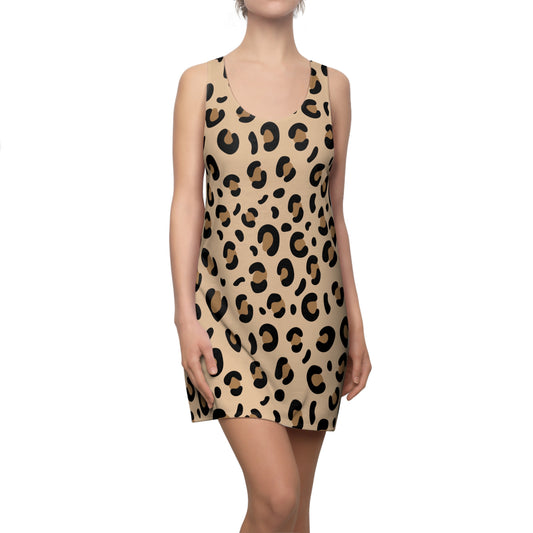 Leoparden Print Racerback Kleid – Trendige Animal Print Damenmode