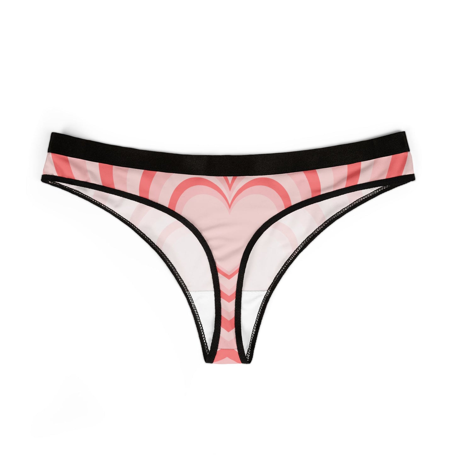 Damen Thong Unterwaesche Bequeme Atmungsaktive Slips mit Herz