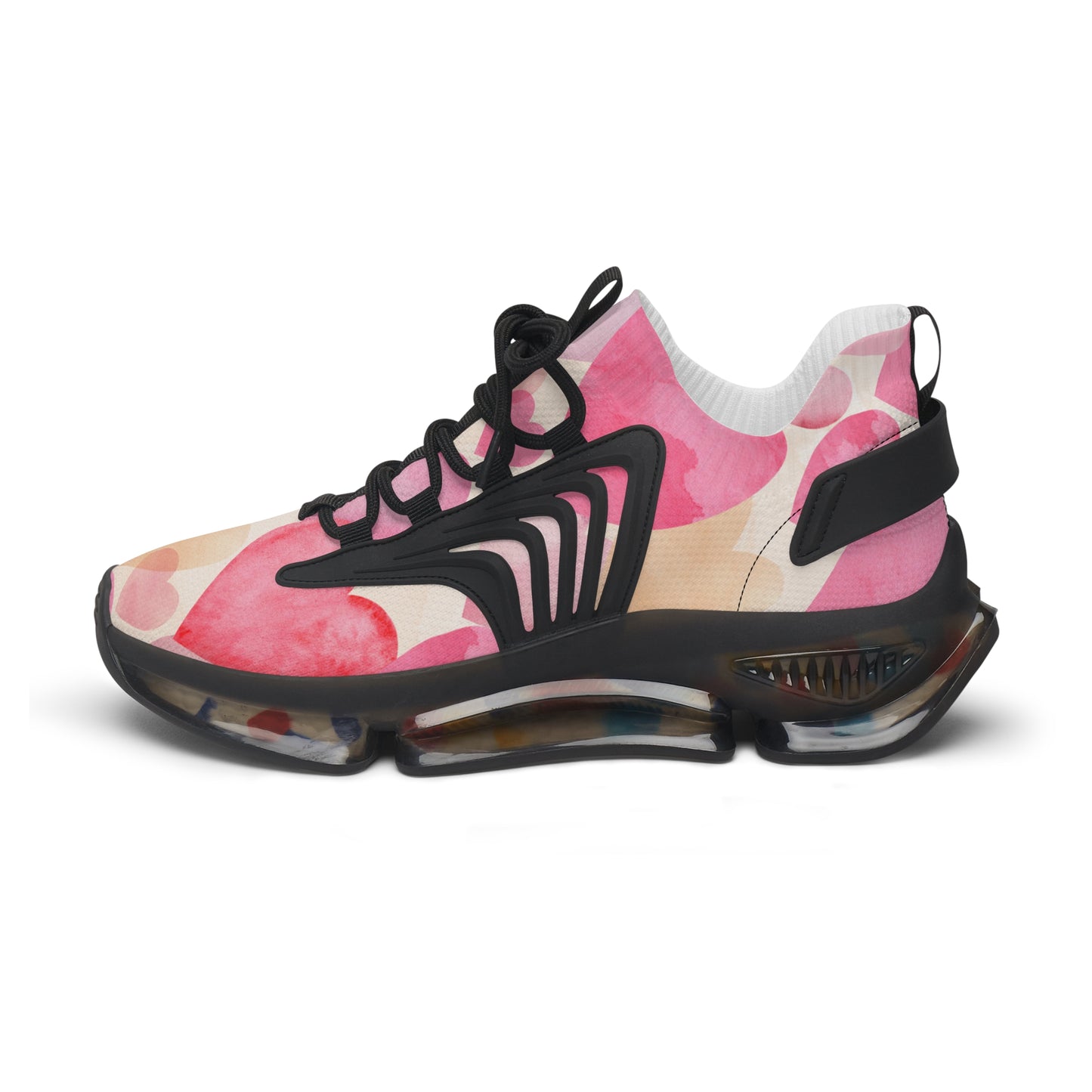 Damen Sneaker mit Herzmuster – Stylische Sportschuhe