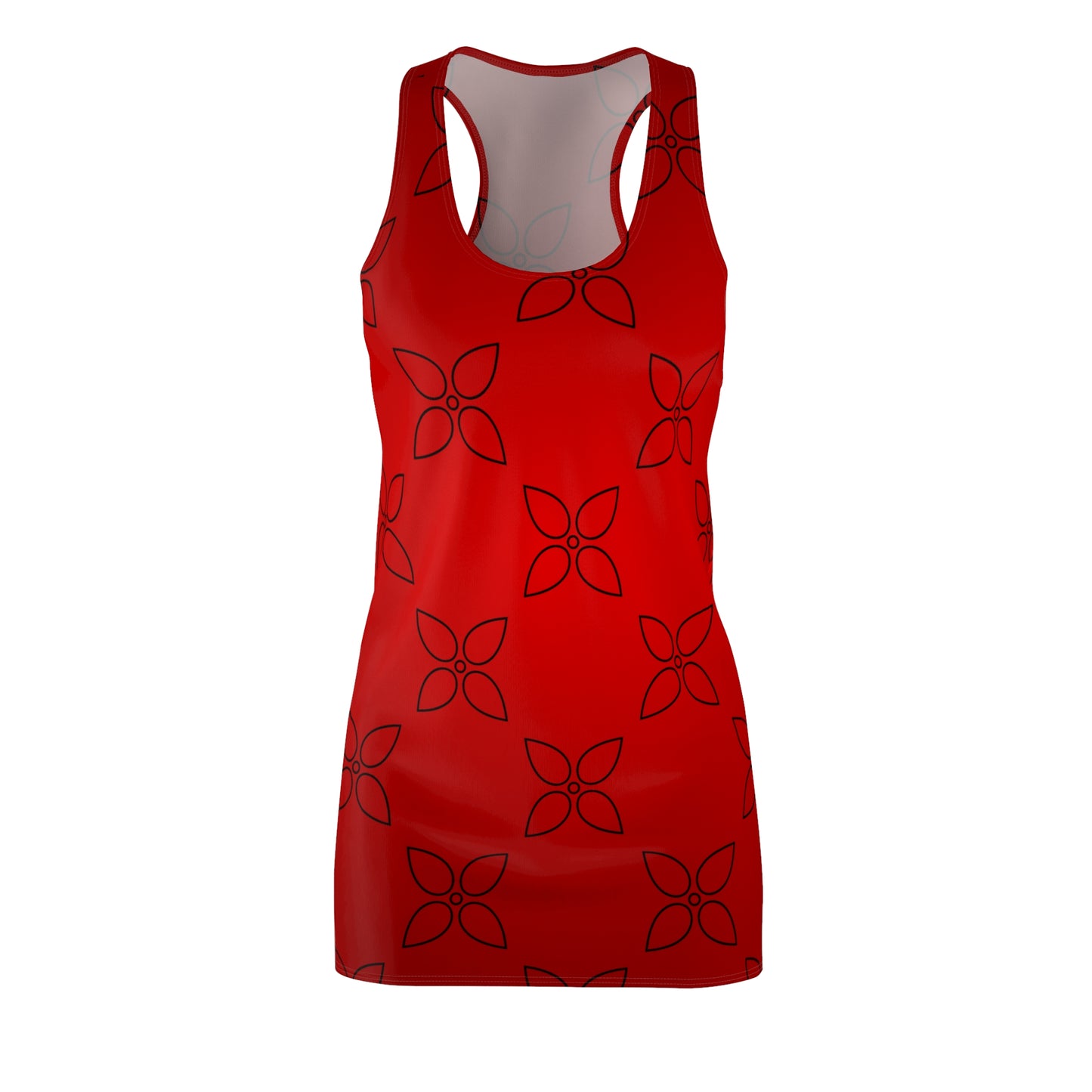Bold Floral Racerback Kleid – Sommer Fun Kleid