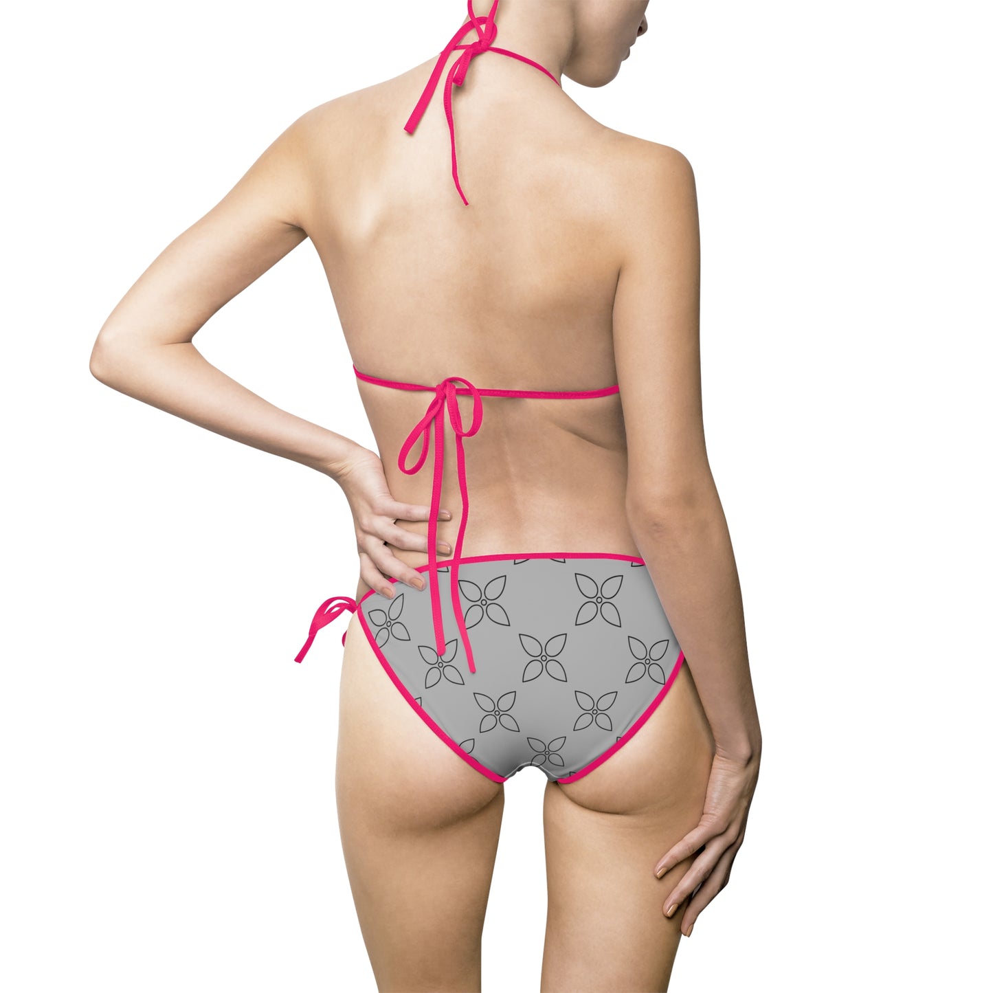 Chic Bikini Set – Elegant & Trendy Badeanzug grau